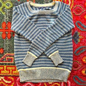Prana XS striped blue sweater